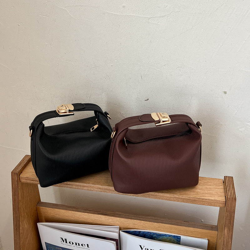 Textured Ribbed Handbag