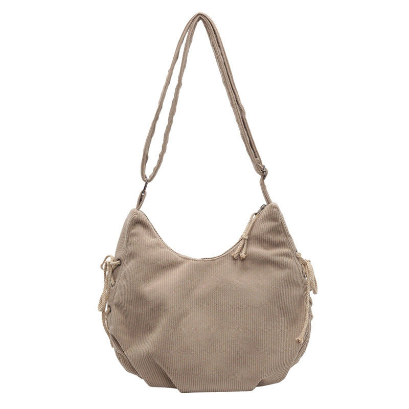 Casual Textured Hobo Bag Calm Wears