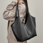Women's tote bag in modern minimalist design with spacious interior layout-https://detail.1688.com/offer/1004550231165.html-Calm Wears-Black-35-Calm Wears