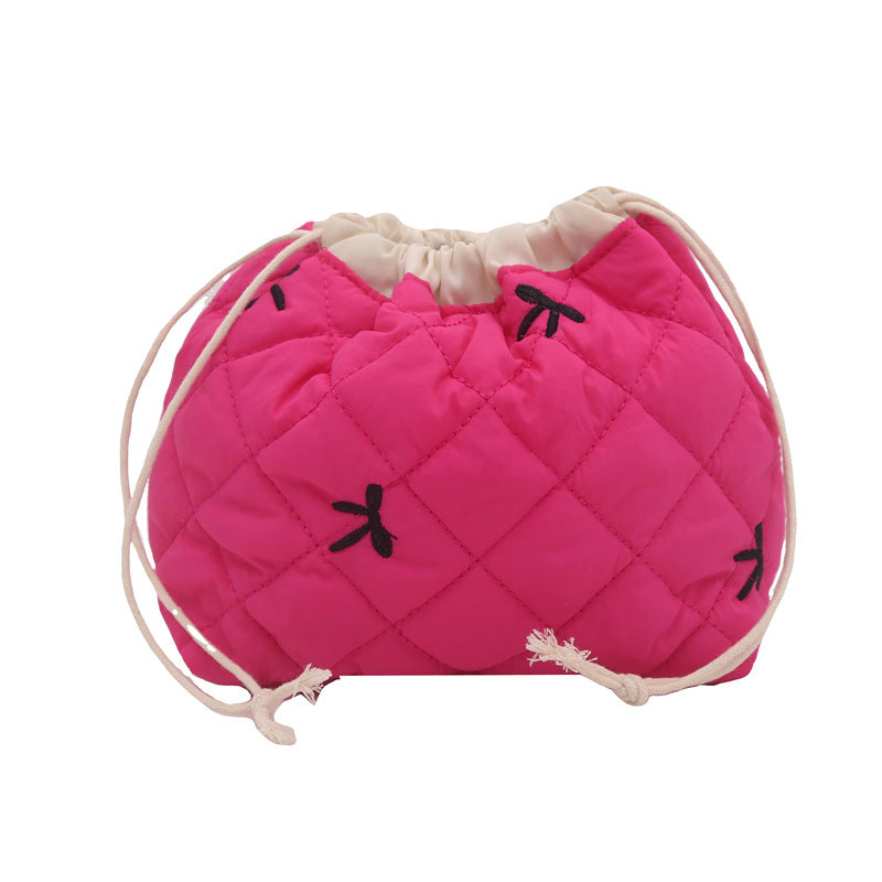 Quilted Drawstring Pouch Calm Wears
