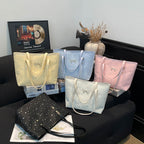 Stylish Star-Embellished Tote Bag