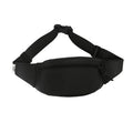Belt bag with adjustable carrying strap and practical compartments