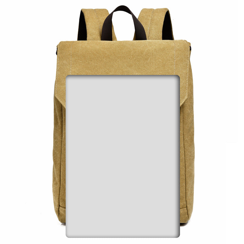 Backpack with Practical Flap Lid and Durable Material