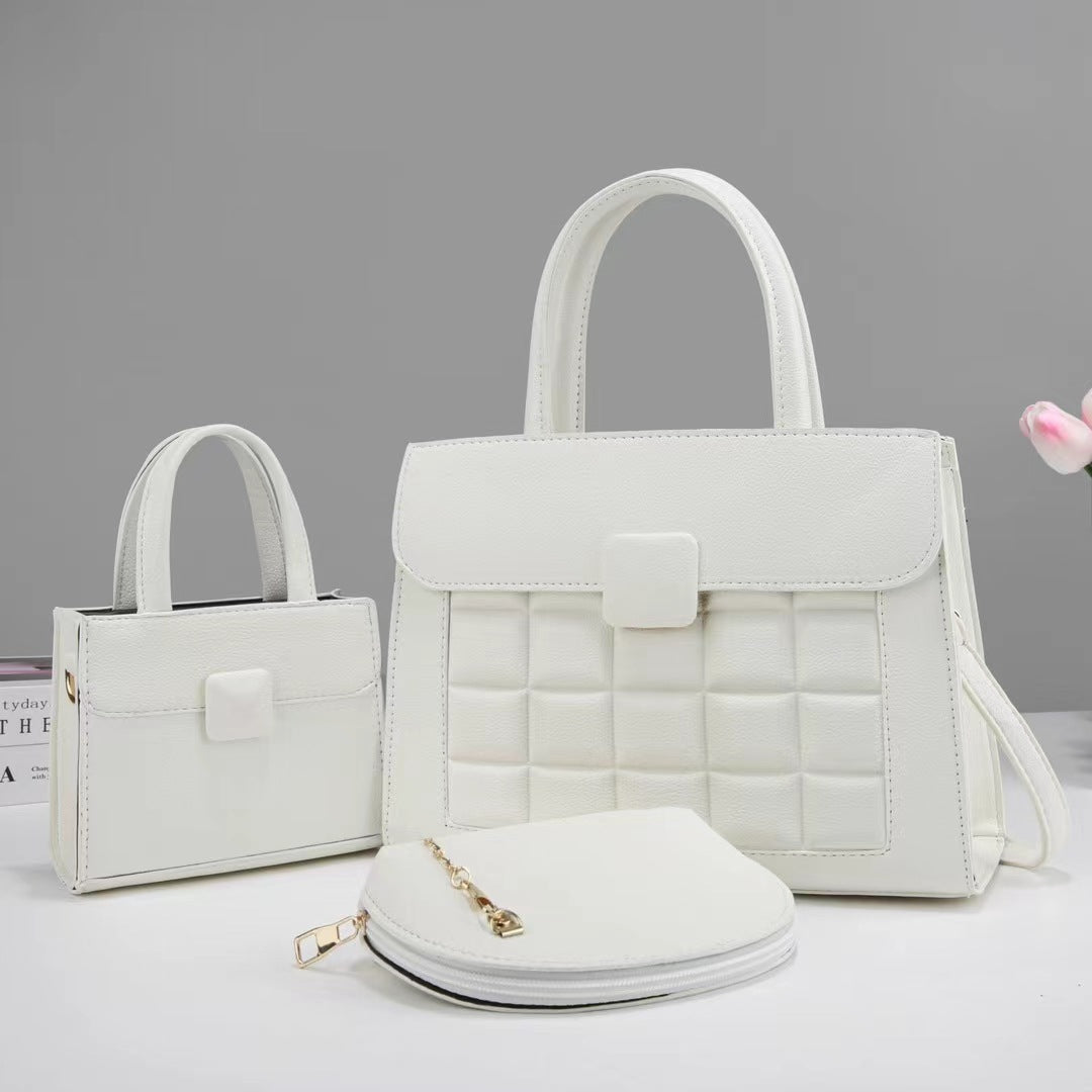Women high-quality handbag set with stylish accents-https://detail.1688.com/offer/748880279823.html-Calm Wears-White-30-Calm Wears