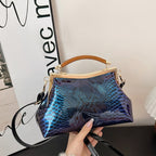 Ladies elegant tote bag in stylish snake leather look-https://detail.1688.com/offer/1052142027406.html-Calm Wears-Gold-231015-Calm Wears