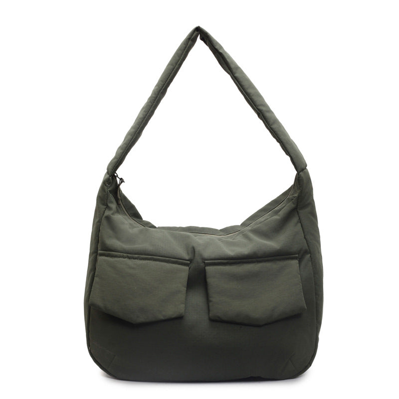 Soft Fabric Shoulder Hobo Bag Calm Wears