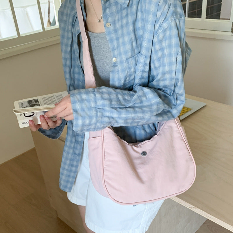 Lightweight Soft Fabric Shoulder Bag Calm Wears