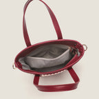 Women’s tote bag with elegant fabric and stylish accents-https://detail.1688.com/offer/752931682377.html-Calm Wears-Wine red-nothing-Calm Wears
