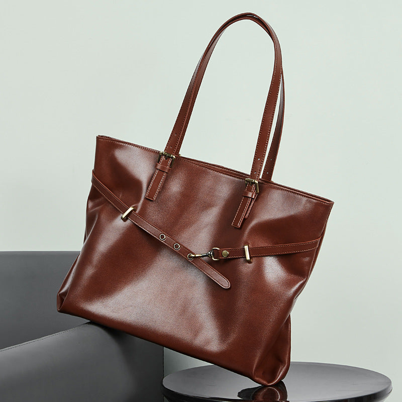 Women's elegant tote bag with practical interior design and stylish accents-https://detail.1688.com/offer/990927774275.html-Calm Wears-Braun-42-Calm Wears