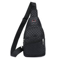 Waterproof Checker Pattern Sling Bag