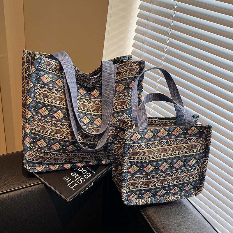 Women's shopping bag with artistic ethnic pattern-https://detail.1688.com/offer/921041996592.html-Calm Wears-Beige-nothing-Calm Wears
