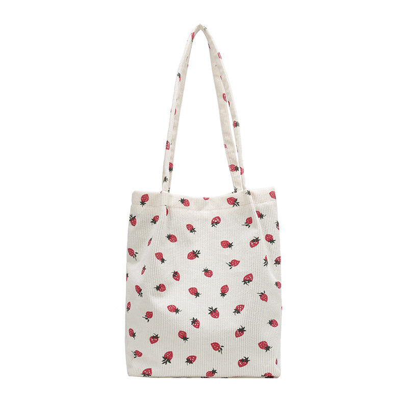 WoPlayful Cherry Print Tote Bag