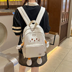 Plush Cat-Themed Backpack