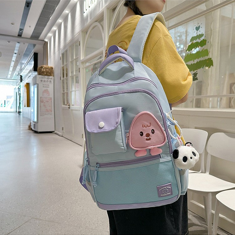 Children's backpack with playful animal motif and versatile compartments