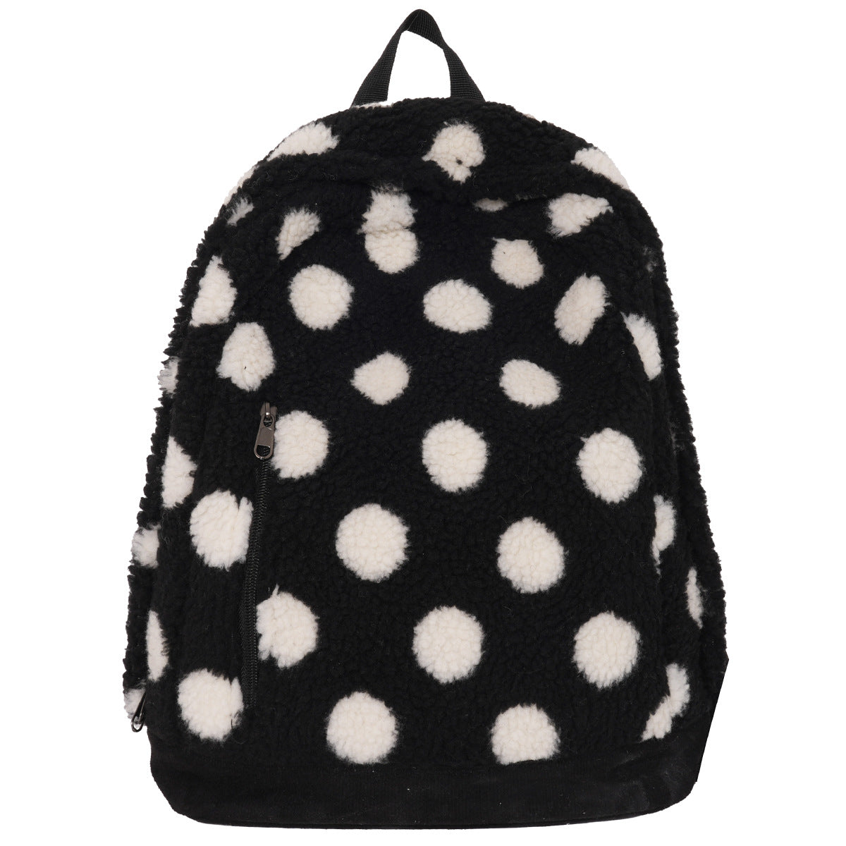 Cozy Fleece Star Print School Backpack-https://detail.1688.com/offer/1004053864510.html-Calm Wears-Polka Dot-Calm Wears