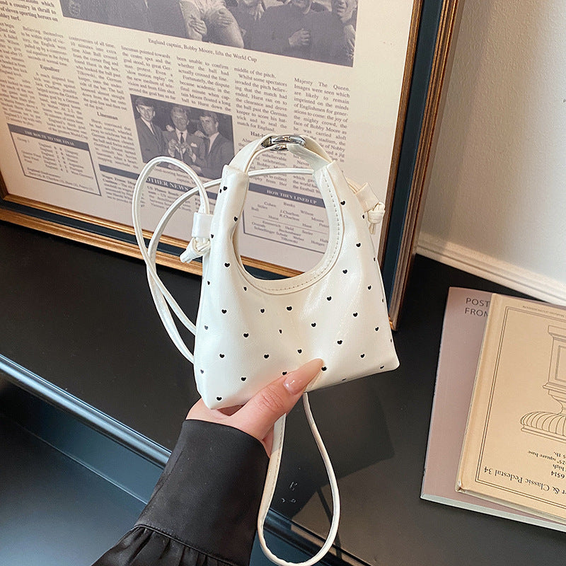 WoCute Heart-Patterned Mini Shoulder Bag