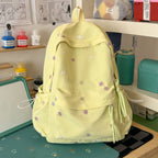 Embroidered Floral Print Backpack