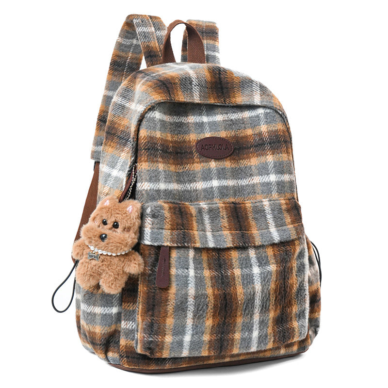Cozy Patterned School Backpack-https://detail.1688.com/offer/993202774017.html-Calm Wears-White Brown-Calm Wears