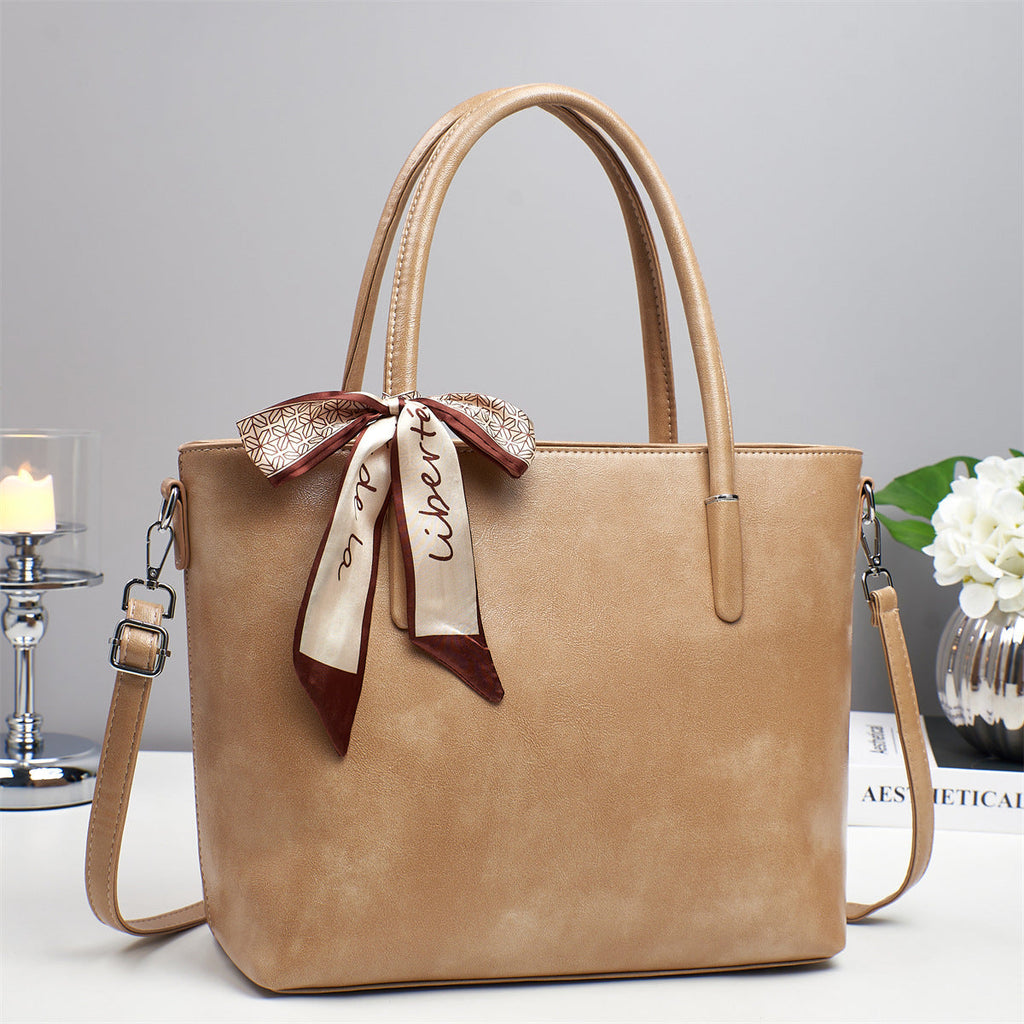 Women's elegant shoulder bag with playful bow accent-https://detail.1688.com/offer/952045067560.html-Calm Wears-Khaki-32-Calm Wears