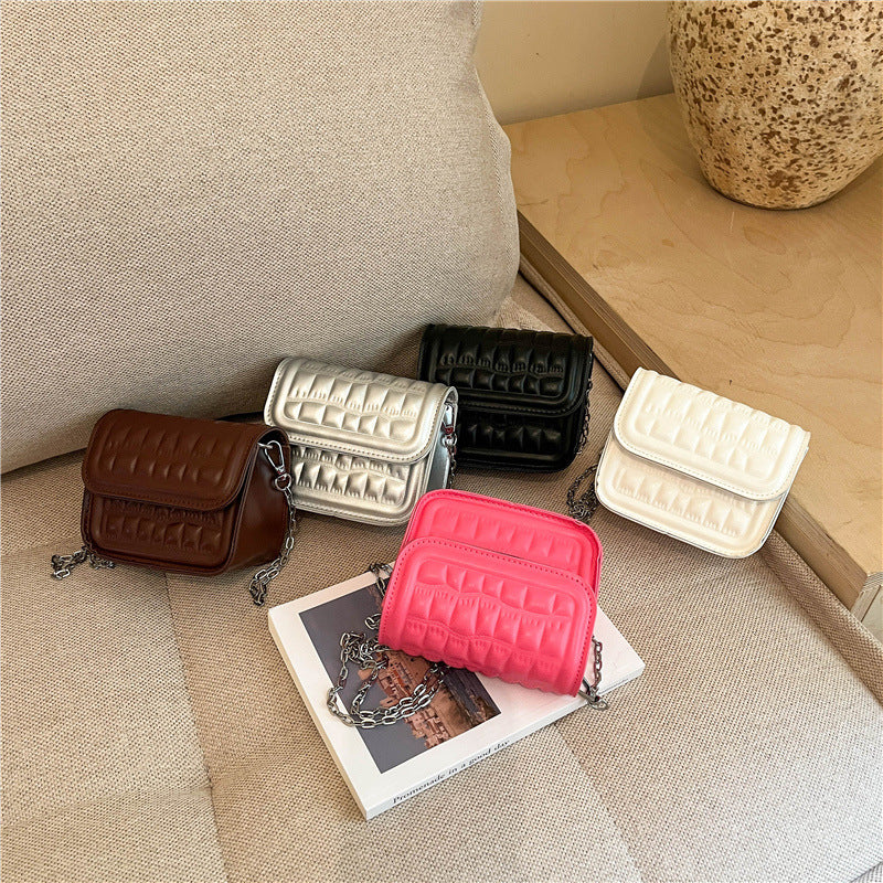 Textured Quilted Mini Crossbody Bag