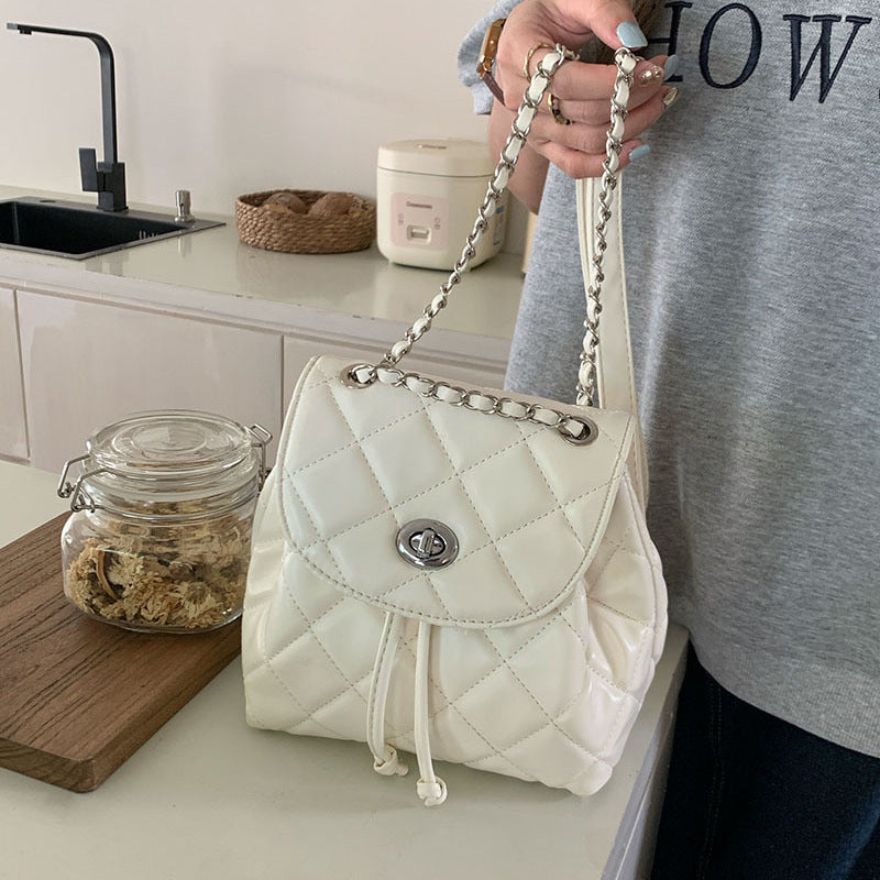 Stylish Quilted Mini Backpack