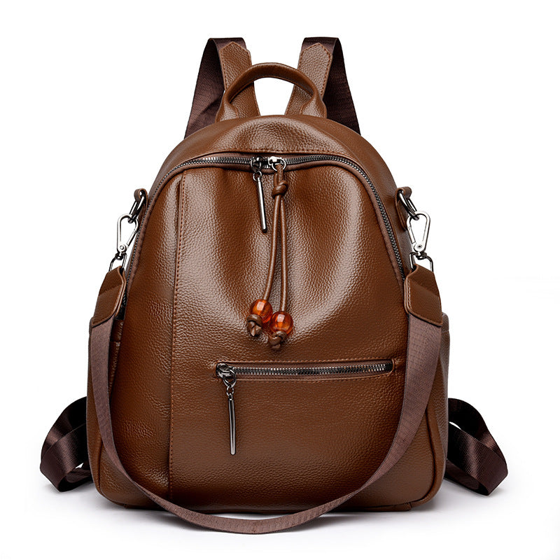 Premium Leather Travel Backpack