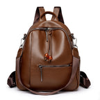 Premium Leather Travel Backpack