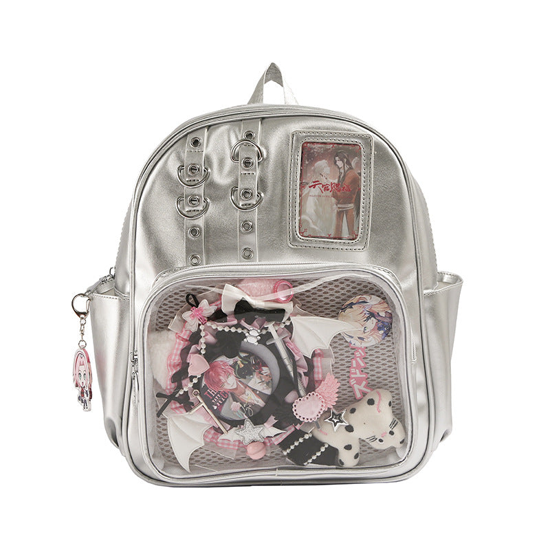 Creative Illustration School Backpack-https://detail.1688.com/offer/875419049781.html-Calm Wears-Silver-Calm Wears