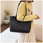 Stylish Star-Patterned Tote Bag