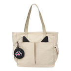 Playful Cat Ear Design Tote Bag