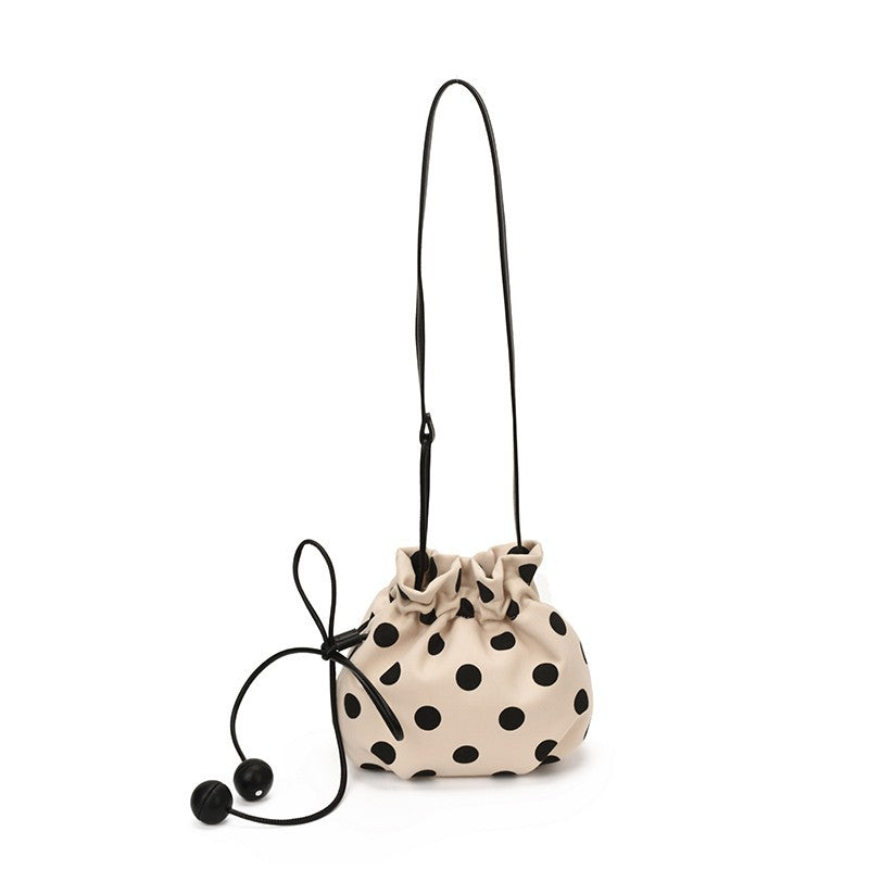 WoFun Polka Dot Drawstring Mini Handbag