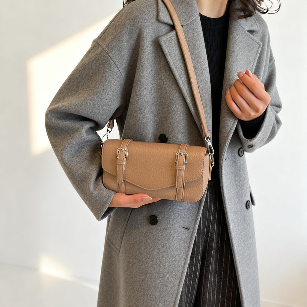 Women's elegant shoulder bag made of textured synthetic leather with adjustable shoulder strap-https://detail.1688.com/offer/1005013698614.html-Calm Wears-Black-nothing-Calm Wears