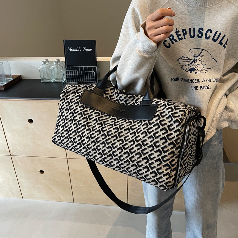 Elegant Patterned Travel Duffle Calm Wears