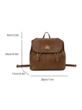 Vintage-Inspired Leather Backpack