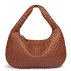 Woven Leather Shoulder Bag