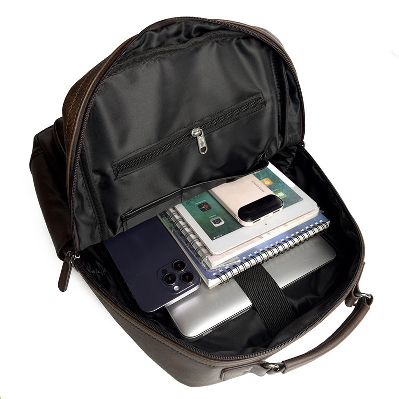 Premium Leather Organizer Backpack Calm Wears