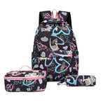 Backpack set with insulated lunch box and pencil case