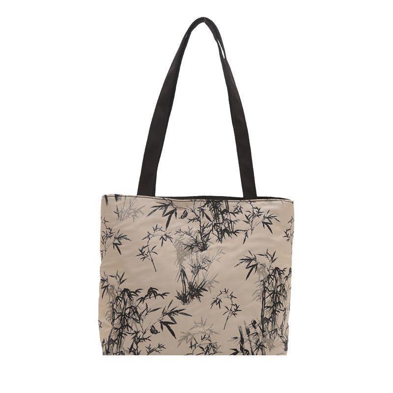 Stylish Bamboo Print Tote Bag