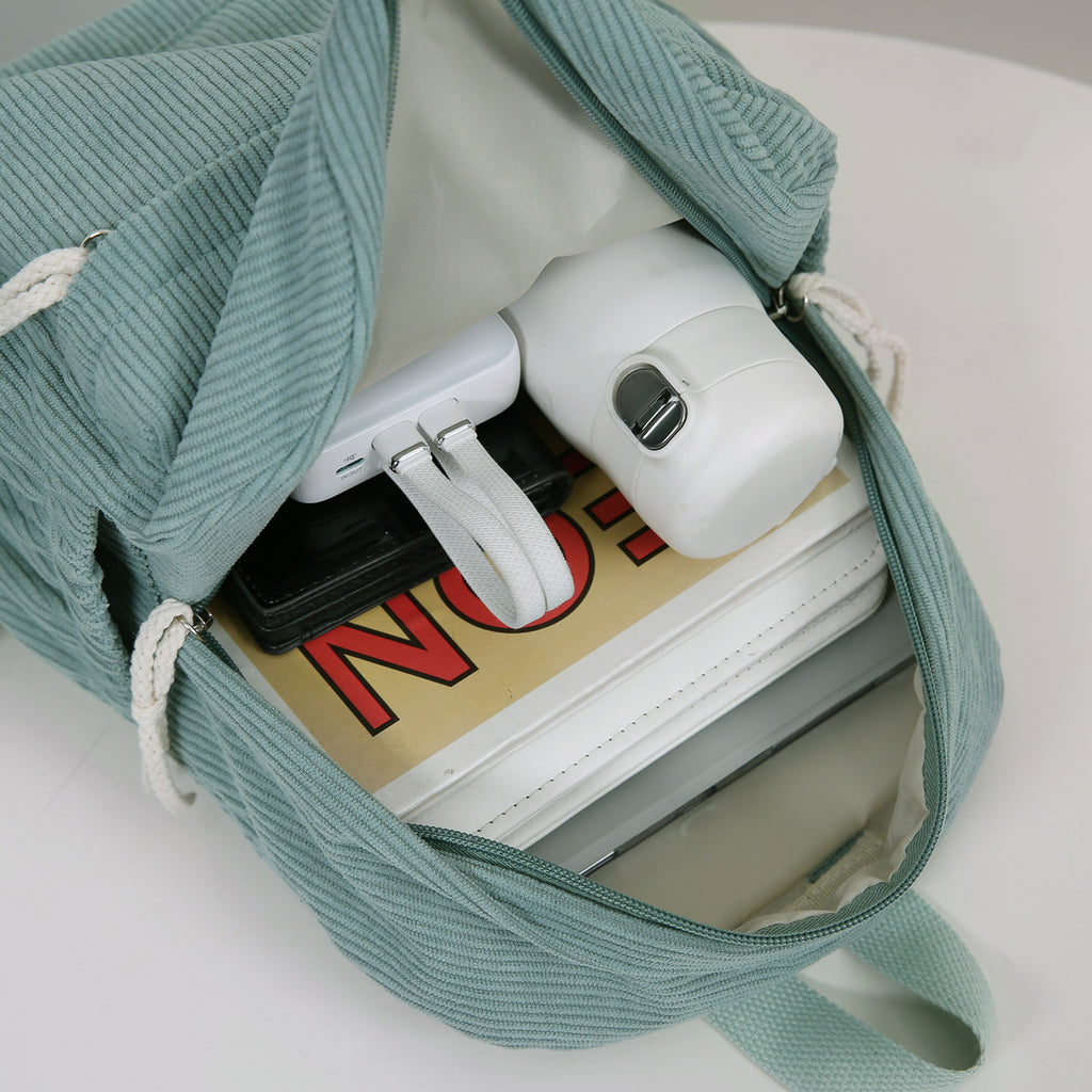 Cord-Backpack with Practical Front Pocket