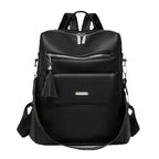 Stylish Multi-Pocket Leather Backpack  1788673935