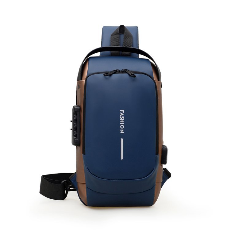 Shoulder bag with ergonomic design and multiple compartments