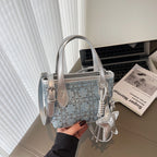 Women's mini handbag with sparkling star pendant