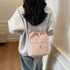 Casual Drawstring Bucket Bag Calm Wears