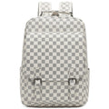 Stylish Checkerboard Laptop Backpack