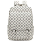 Stylish Checkerboard Laptop Backpack