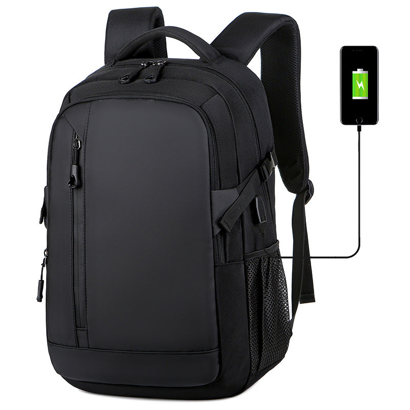 Backpack with Water-Repellent Material and Padded Laptop Compartment