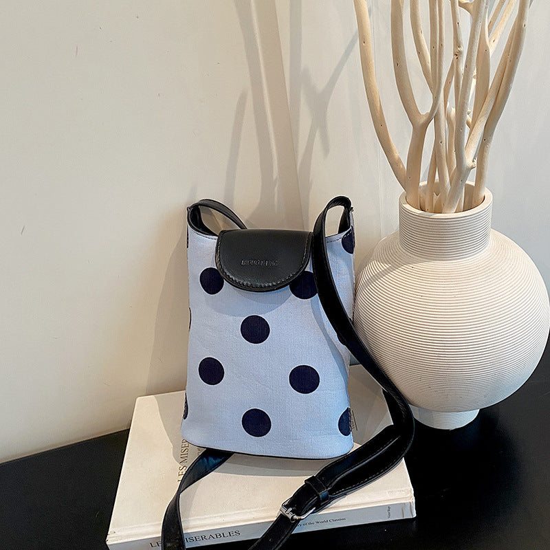 WoStylish Dot-Patterned Mini Crossbody Bag