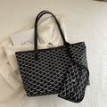 Women's elegant shopping bag with modern pattern-https://detail.1688.com/offer/912566693411.html-Calm Wears-Black-nothing-Calm Wears