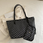 Women's elegant shopping bag with modern pattern-https://detail.1688.com/offer/912566693411.html-Calm Wears-Black-nothing-Calm Wears