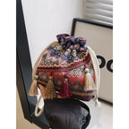 WoBohemian Embroidered Bucket Bag